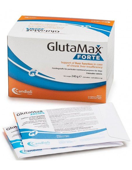 GlutaMax Forte comprimidos para trastornos hepáticos en perros