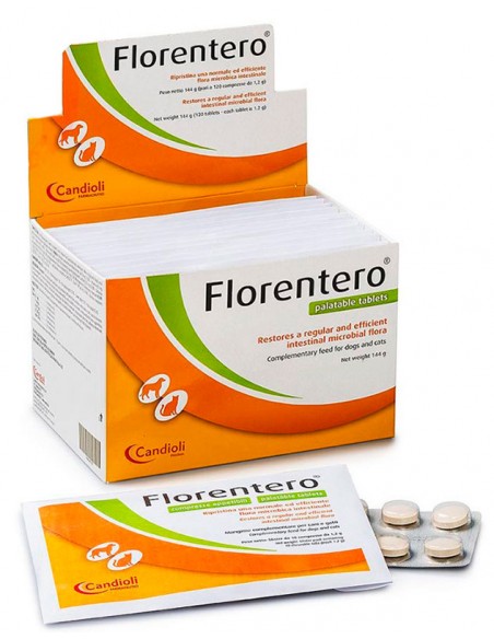 Florentero comprimidos para el tracto intestinal de perros y gatos