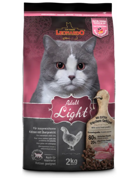 Pienso para gato esterilizado, Leonardo Light