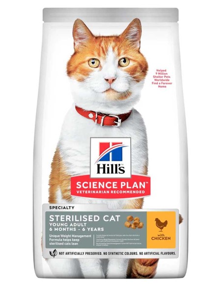 Hill's Feline Science Plan Young Gato esterilizado, sabor Pollo