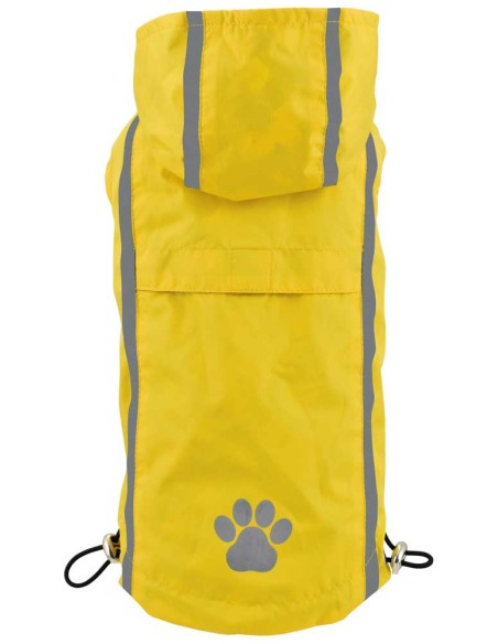 Impermeable reversible para perro modelo Amarillo-Patos