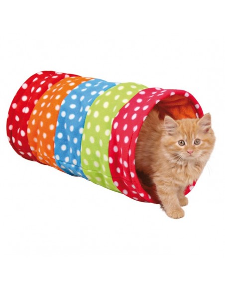 Juguete para gatos, túnel multicolor