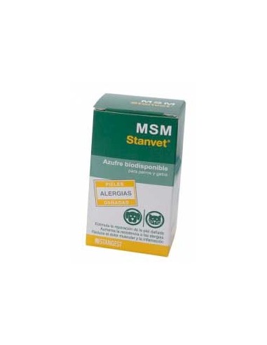 M.S.M. azufre biodisponible para perros y gatos
