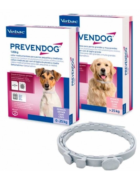 Collares antiparasitarios para perros Prevendog